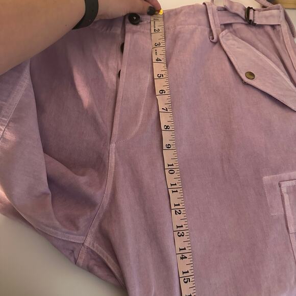 Faith Connexion Men's Purple Tie Dye Cargo Pants Size IT 52 US Size XL - Picture 14 of 16